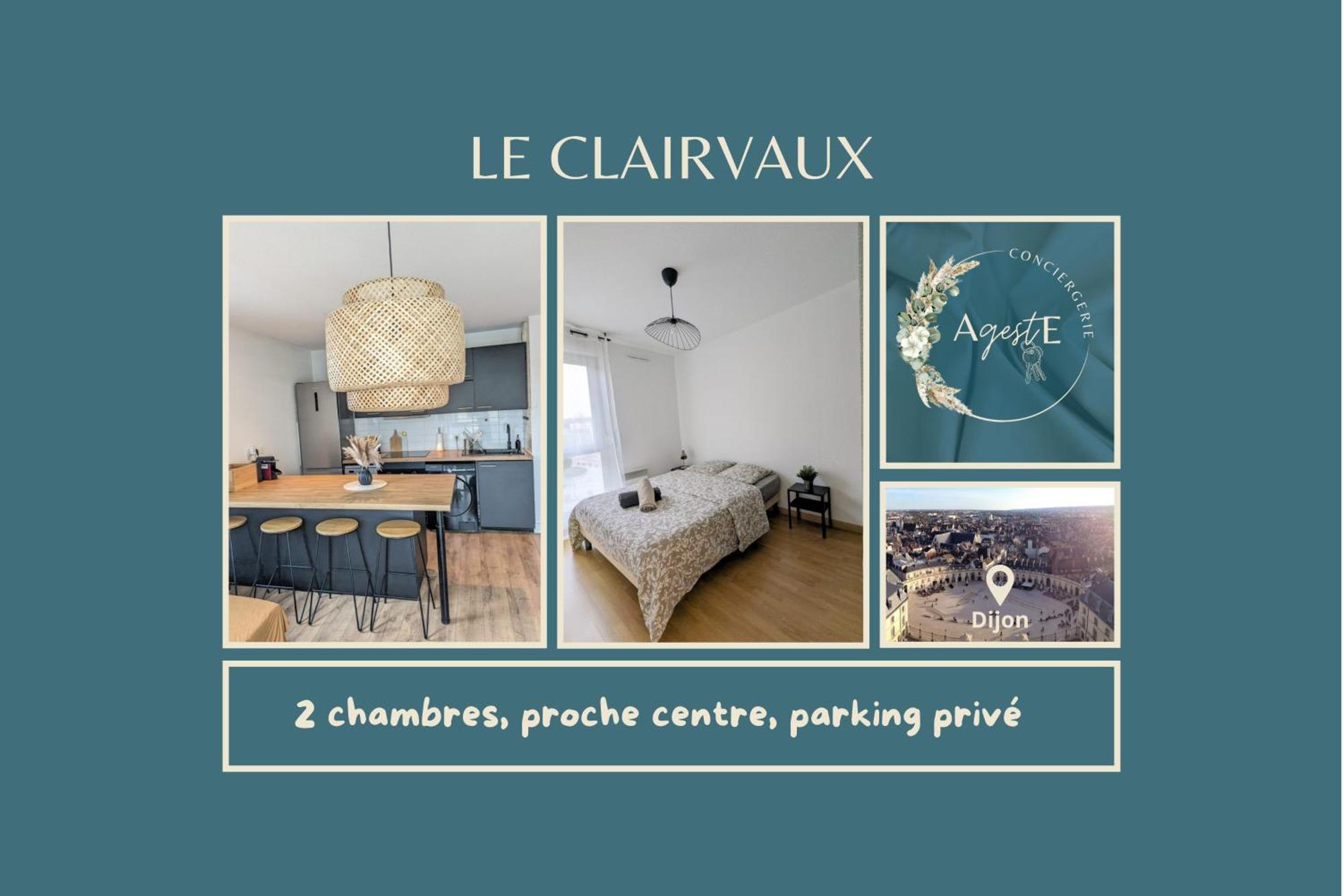 Le Clairvaux - Proche Centre Avec 1 Place En Parking Souterrain Dijon Eksteriør billede
